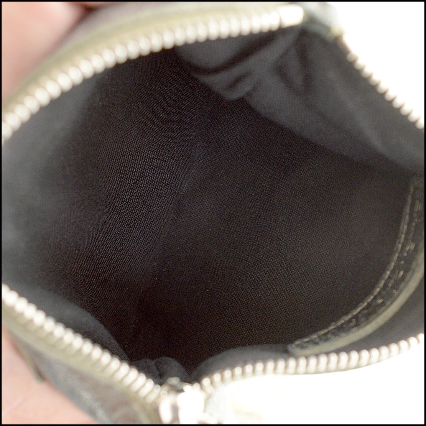 RDC14520 BALENCIAGA FW '07 Holiday Olive Metallic Lambskin Coin Pouch Mini Purse