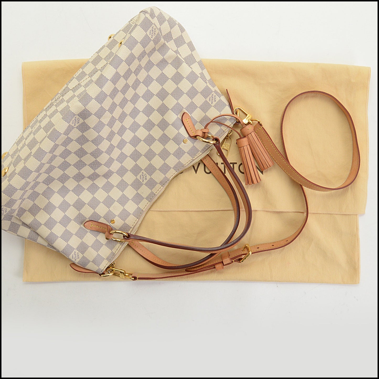 RDC14911 LOUIS VUITTON Damier Azur Lymington East West Tote Bag