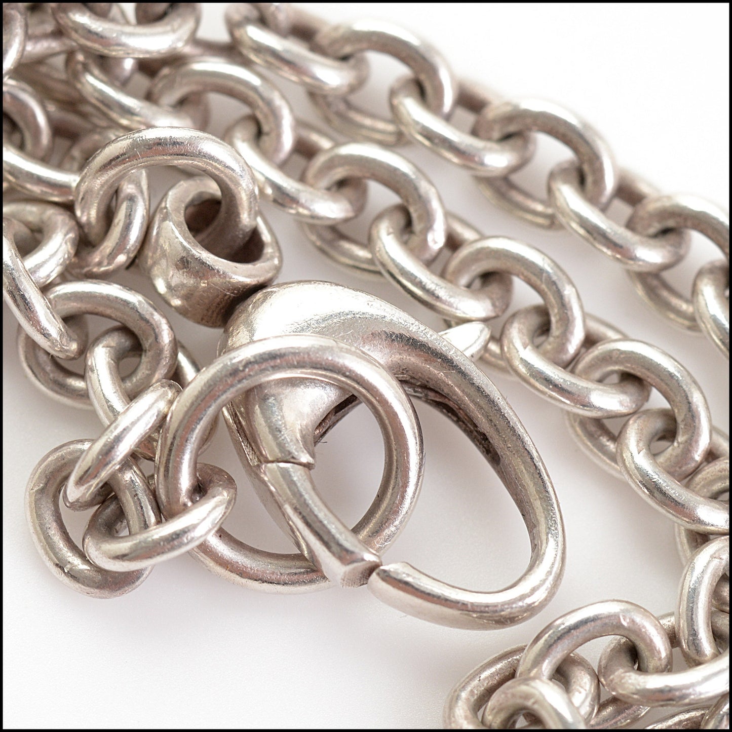 RDC14640 GUCCI Sterling Interlocking GG Pendant Necklace