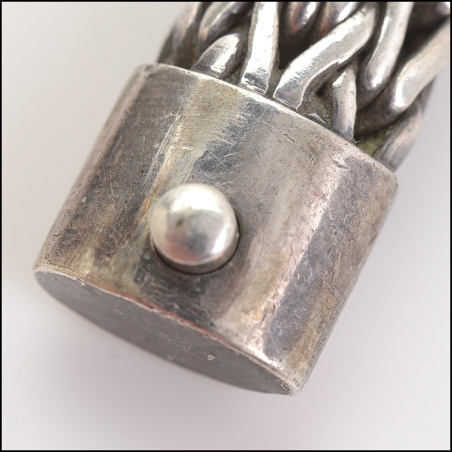 RDC14729 John Hardy Sterling Silver 10mm Classic Link Bracelet