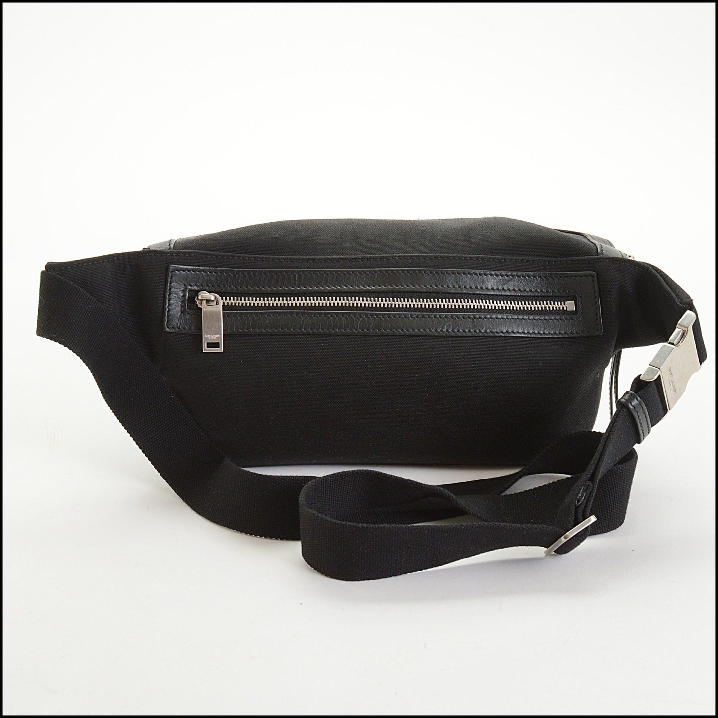 RDC14712 SAINT LAURENT Black Canvas Marsupio Belt Bag