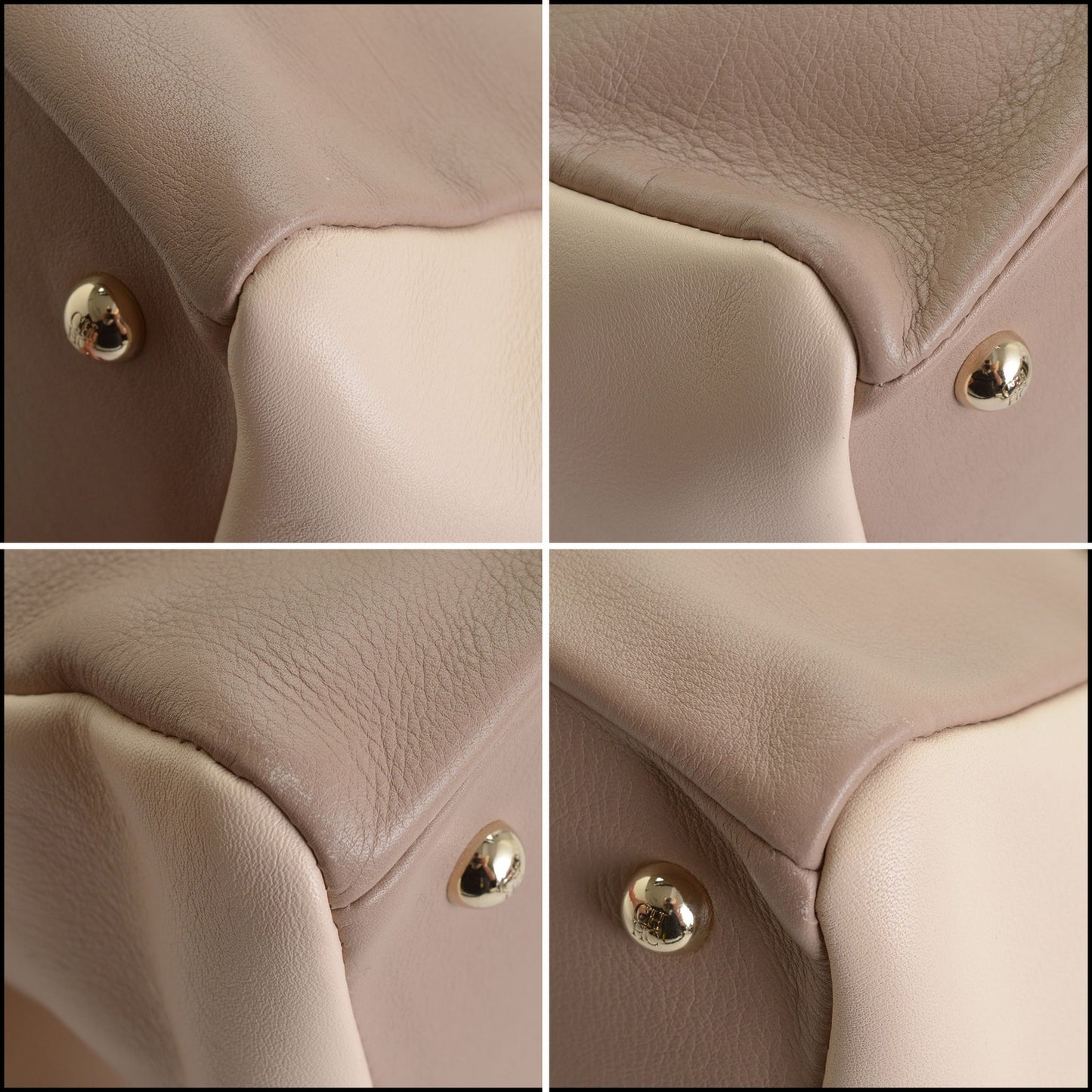 RDC14779 CAROLINA HERRERA Tricolor Black/Tan/Cream Shoulder Bag