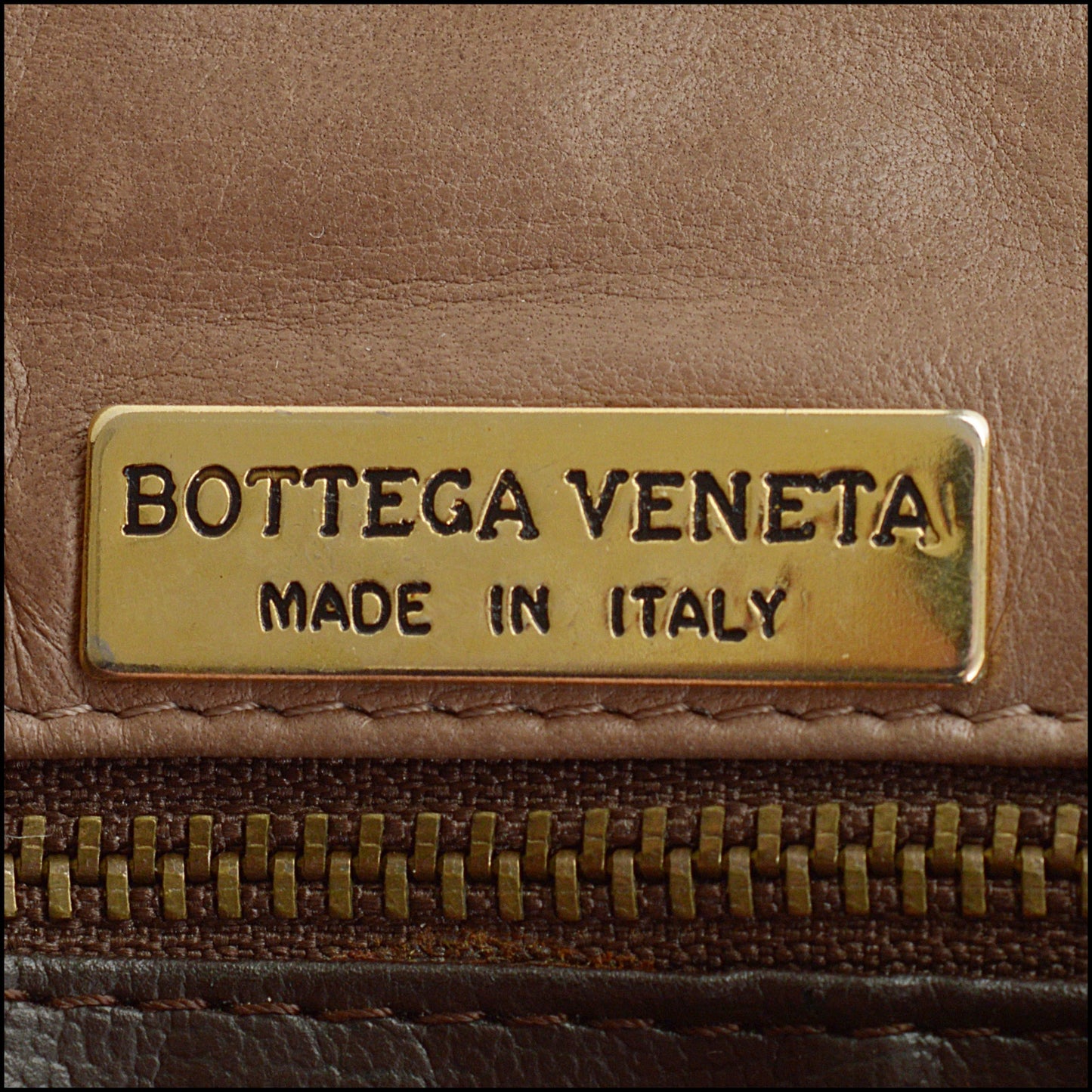 RDC14899 BOTTEGA VENETA Taupe Intrecciato Vintage Crossbody Bag