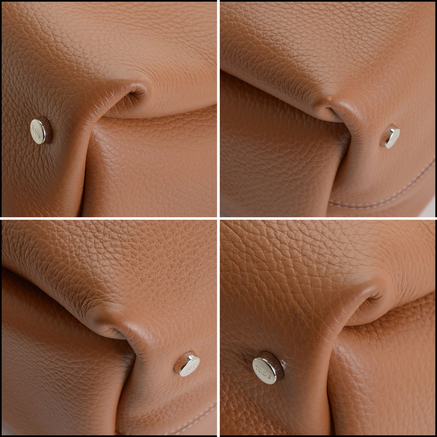 RDC14933 TOD'S Brow/Burgundy Leather Mancini Media Tote Bag