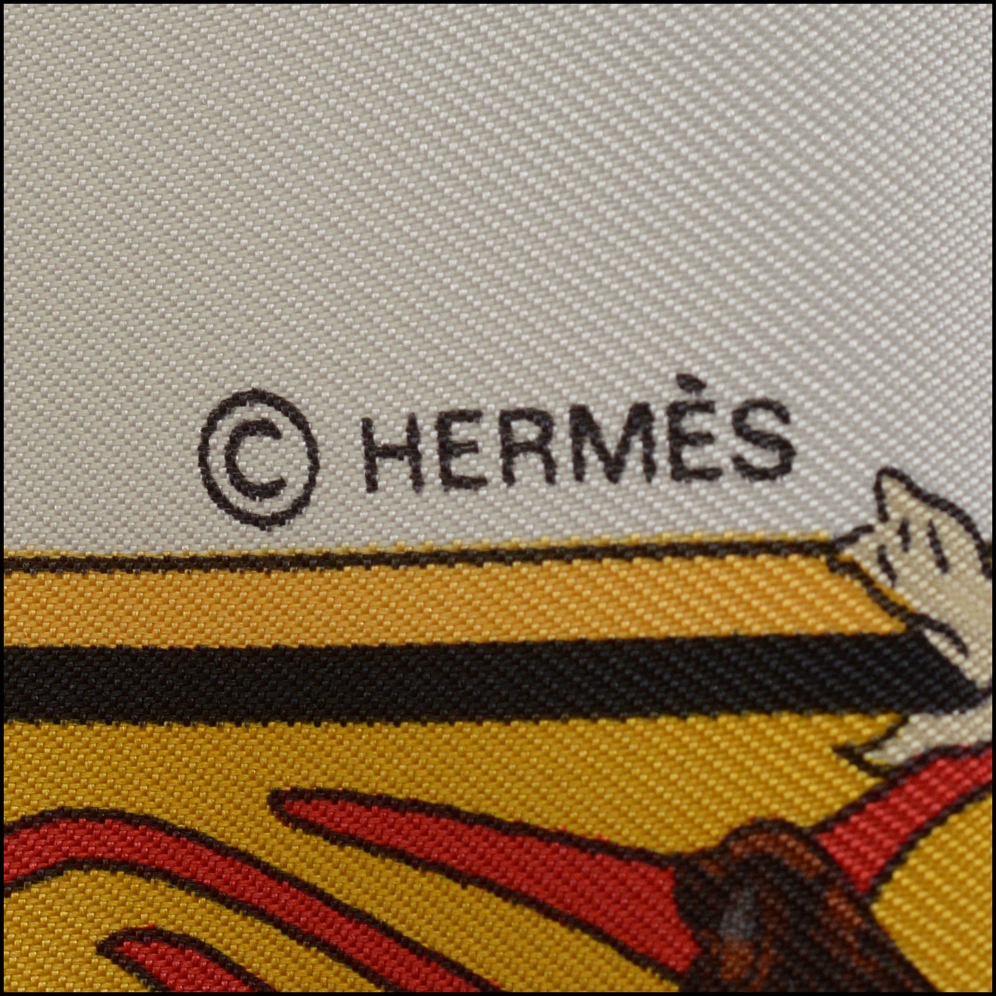 RDC14892 HERMES Vintage White/Multi "Kachinas" 90cm Scarf Kermit Oliver