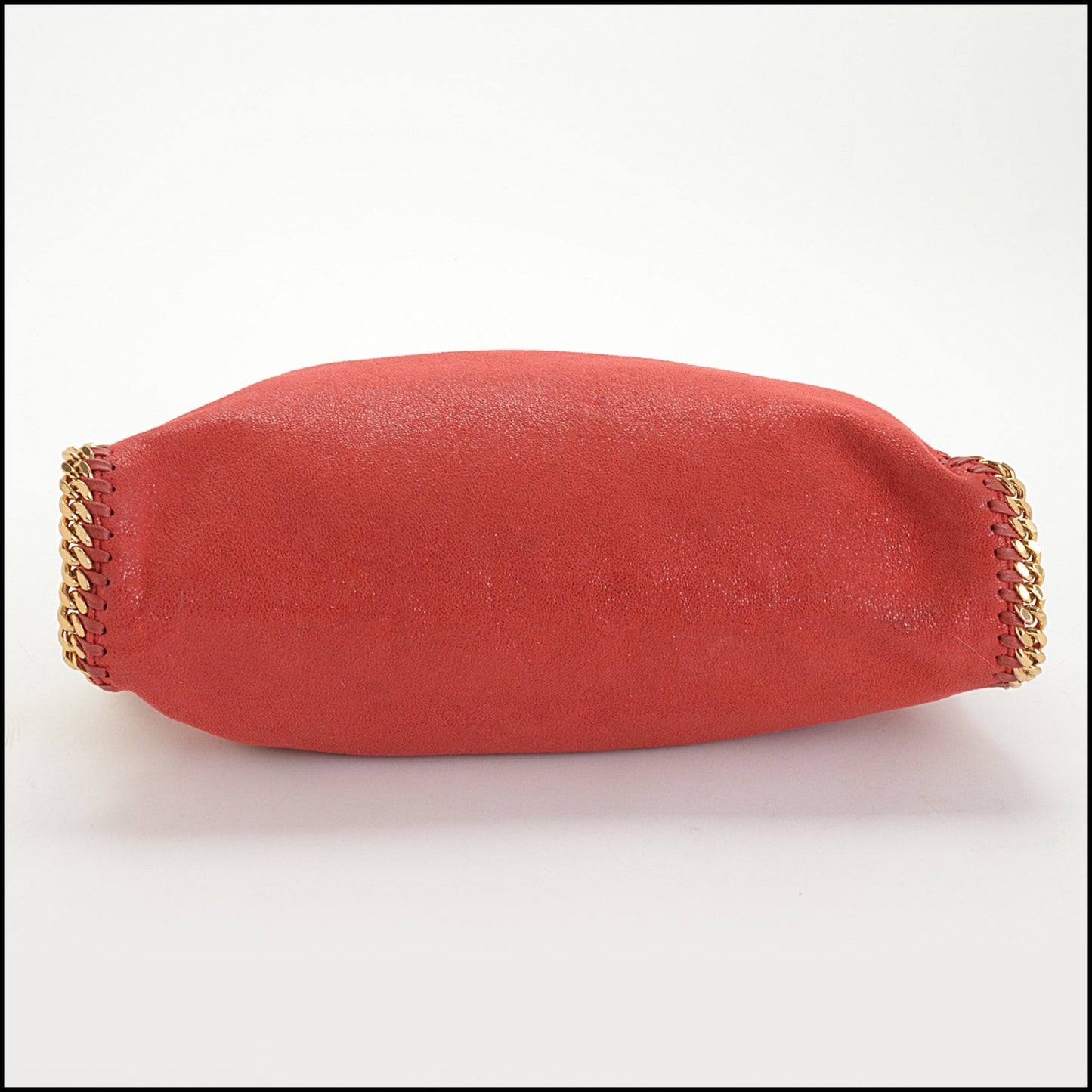RDC14651 STELLA MCCARTNEY Red Faux Brushed-Leather Falabella Medium Shoulder Bag