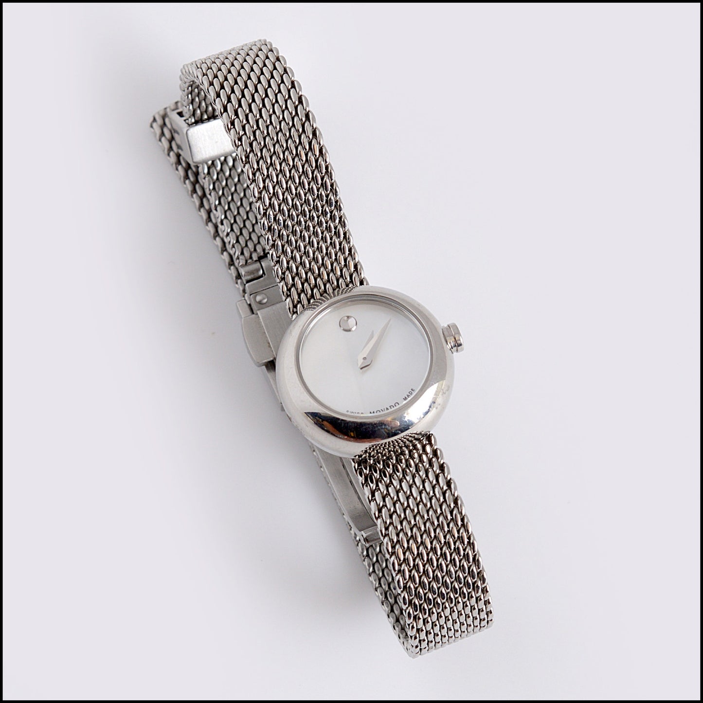 RDC14733 Movado Stainless Steel Dot Mini Museum Watch