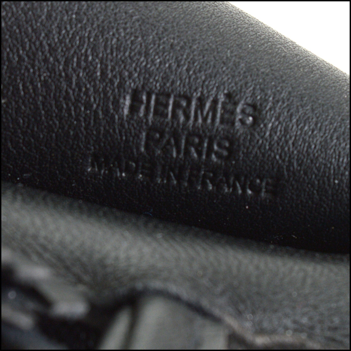 RDC14846 HERMES Black Lambskin Med. Rodeo Pegase