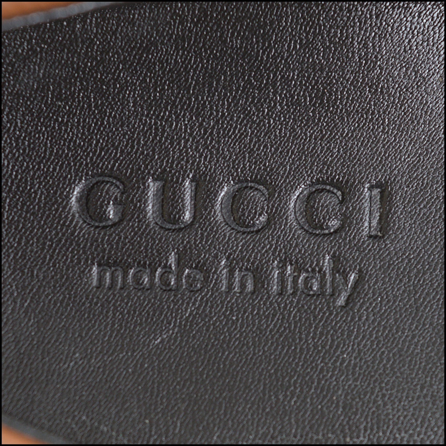 RDC14639 GUCCI Men's Brown Soft Calfskin Web Driving Loafers Size 8.5
