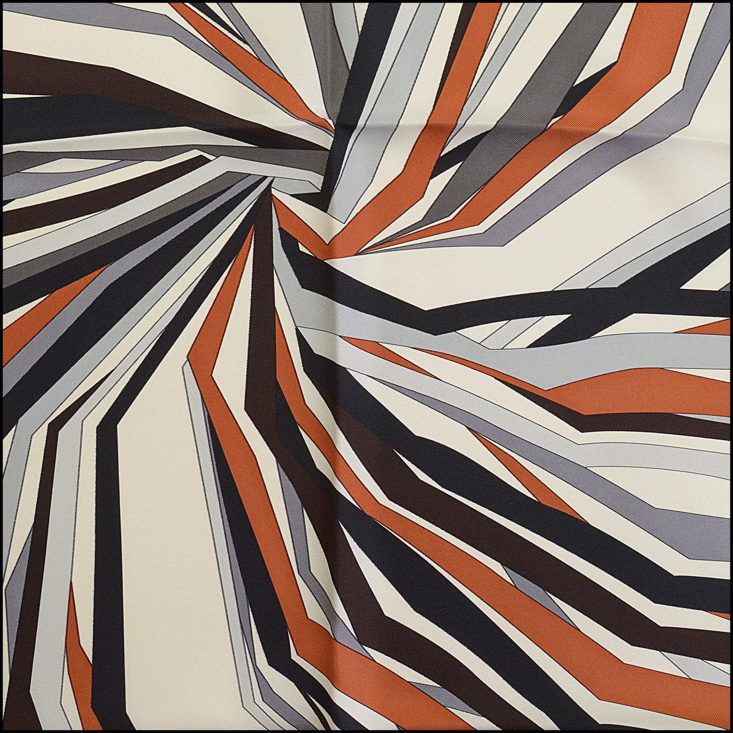 RDC14296 Authentic EMILIO PUCCI Multicolor Concentric lines Square Silk Scarf