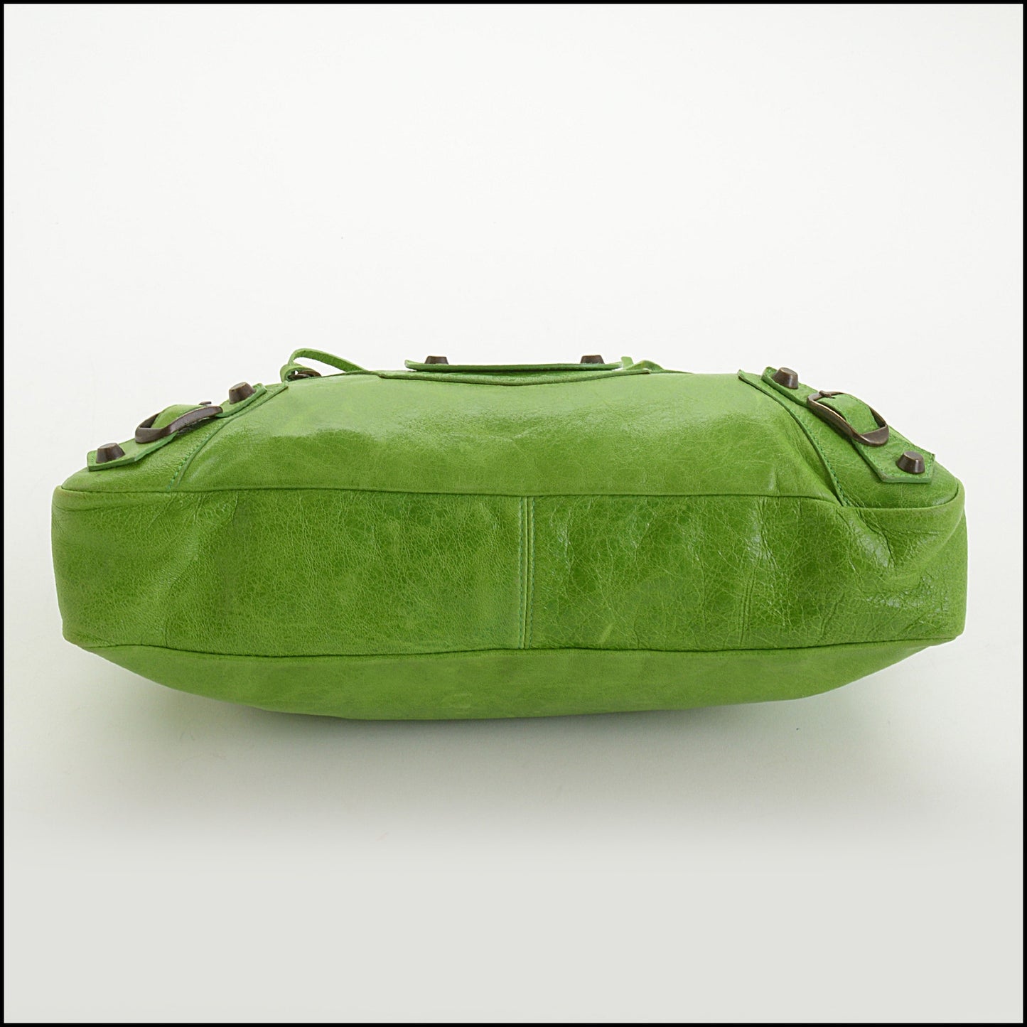 RDC14523 BALENCIAGA SS '05 Apple Green Chevre Leather Classic First Bag