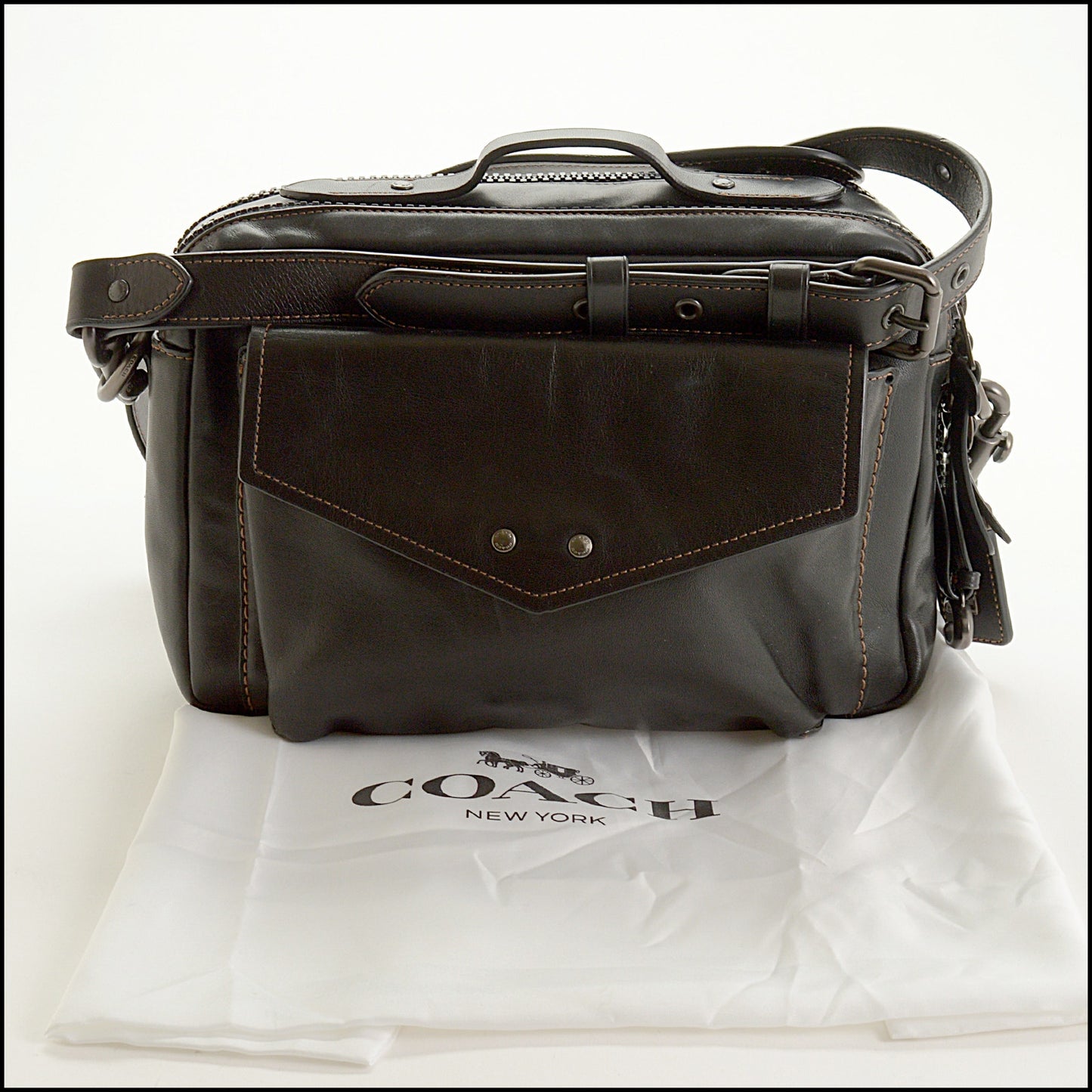RDC15467 COACH Black Jaxson 28 Messenger Bag
