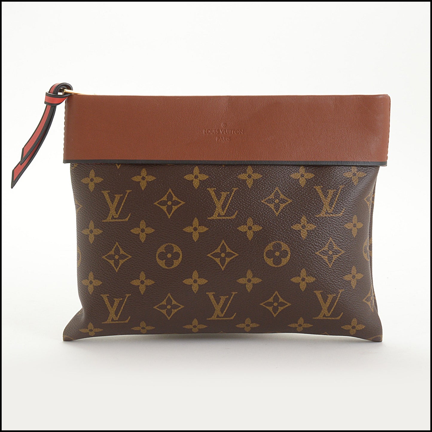 RDC14683 LOUIS VUITTON Caramel Monogram Canvas Tuilleries Pochette Bag