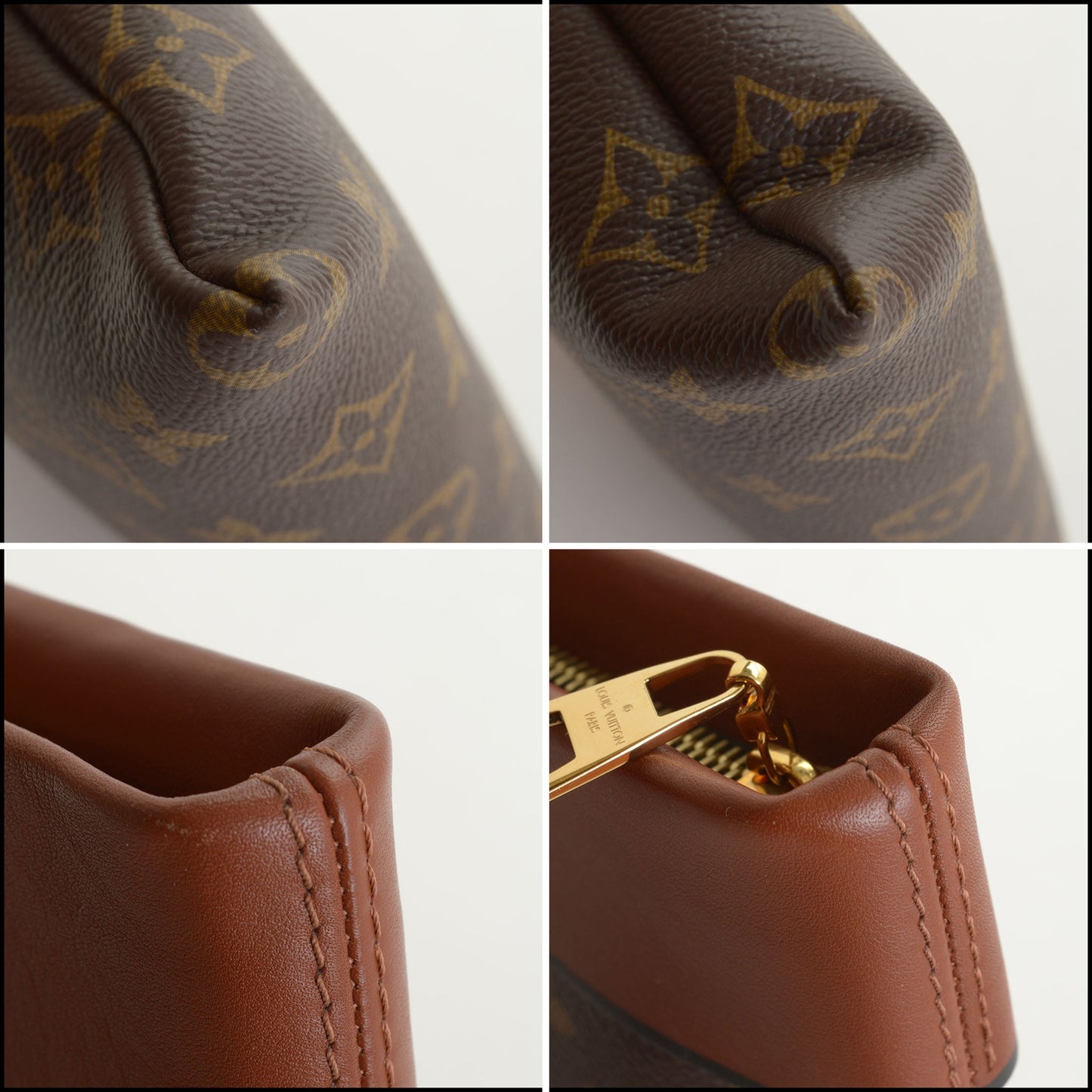 RDC14683 LOUIS VUITTON Caramel Monogram Canvas Tuilleries Pochette Bag