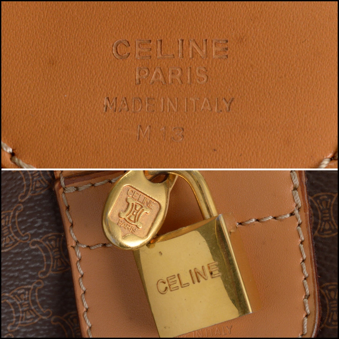 RDC14778 CELINE Vintage Logo Canvas Travel Bag