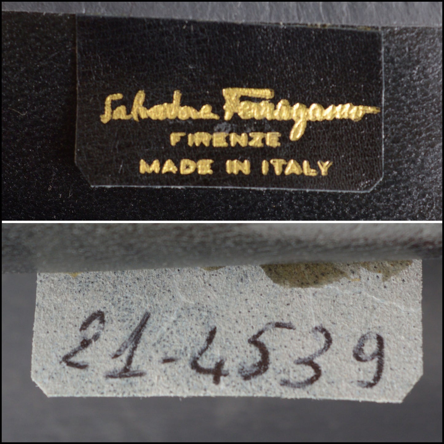 RDC14735 Ferragamo Vintage Grey Crocodile Shoulder Bag