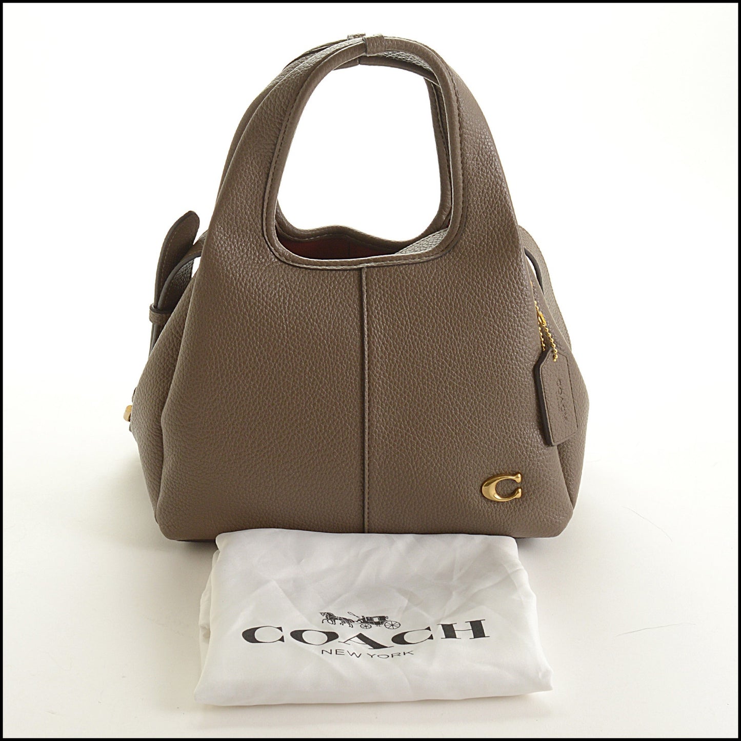 RDC15493 COACH Taupe Pebbled Lana Shoulder Bag