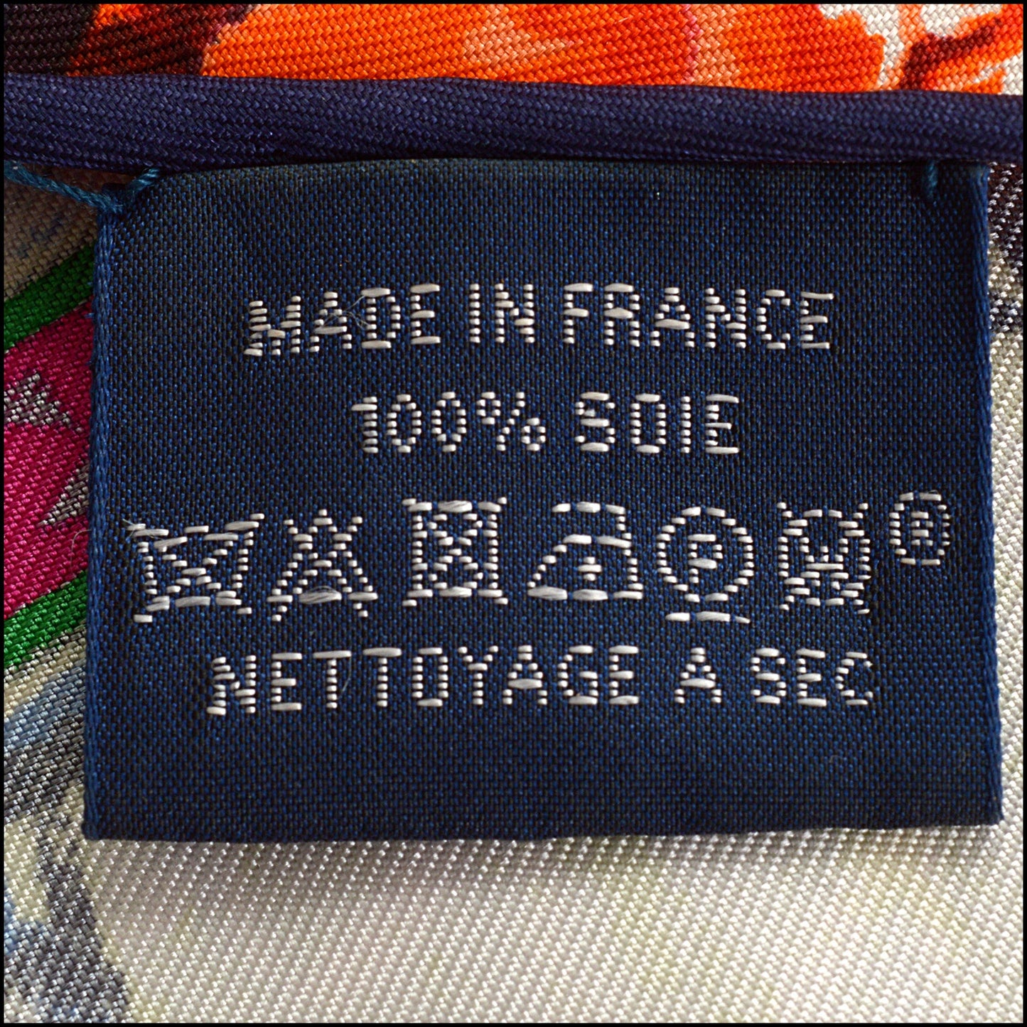 RDC15479 HERMES Purple Kachinas Large Triangle Scarf Shawl