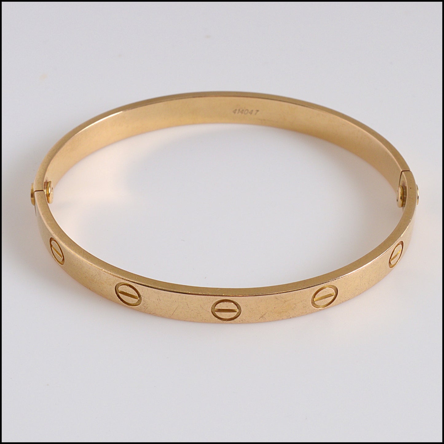 RDC14401 Authentic CARTIER Vintage 18K Yellow Gold Love Bracelet Classic Model size 19