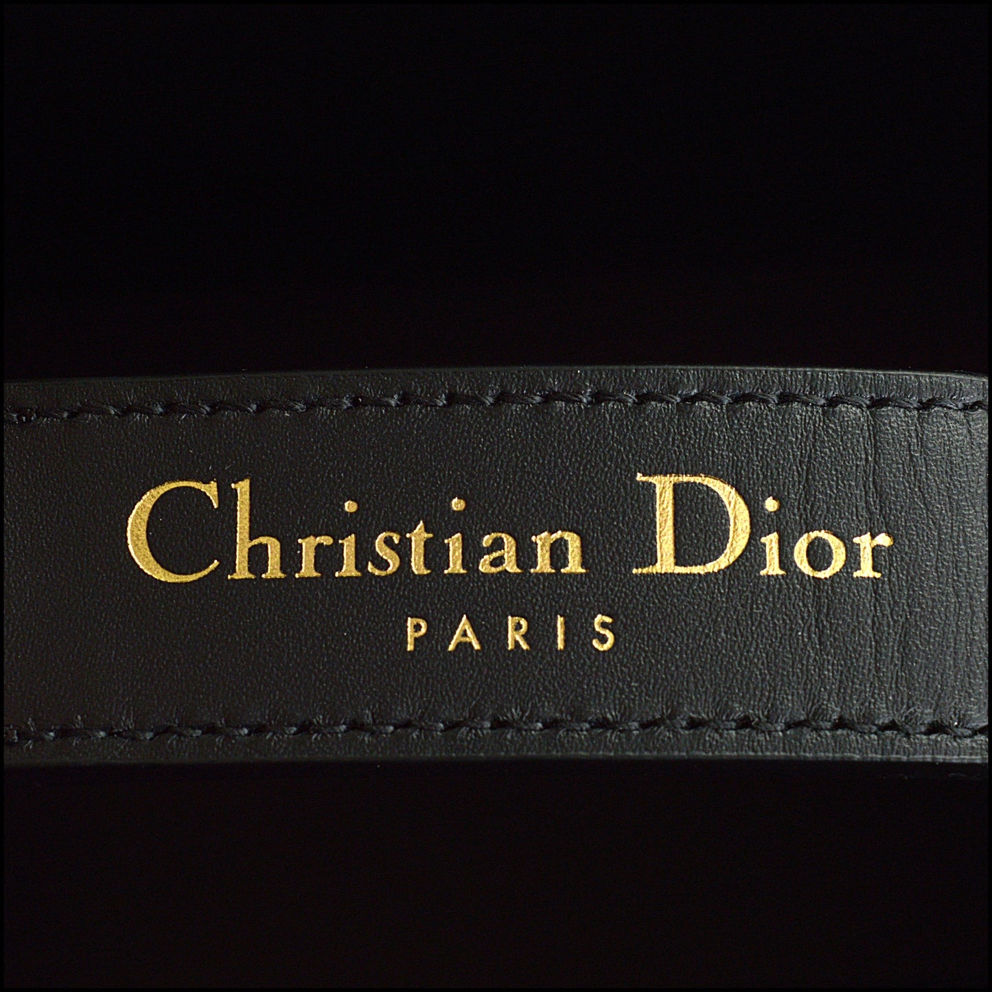 RDC14942 CHRISTIAN DIOR Black Macrocannage Quilted Calfskin Toujours Medium Tote Bag