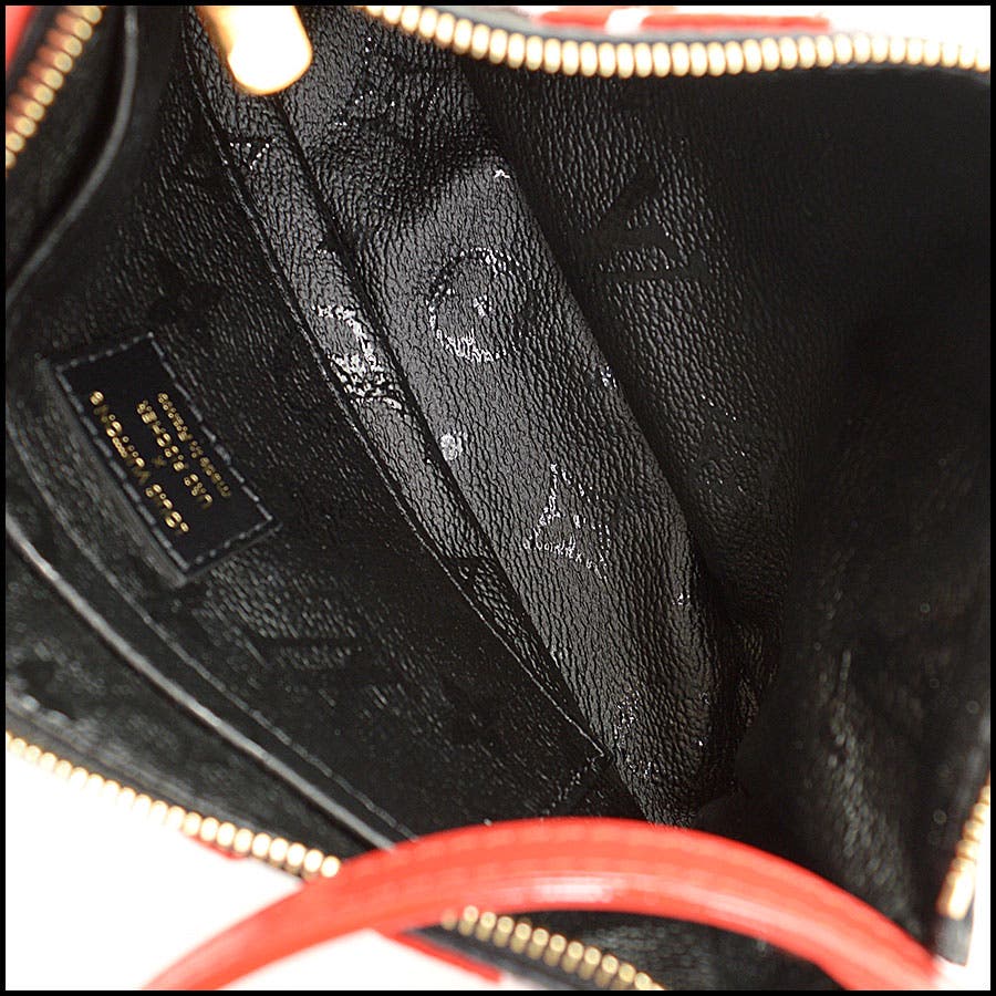 RDC11971 Authentic LOUIS VUITTON '20 Black/Red LVxUF Pochette Crossbody Bag