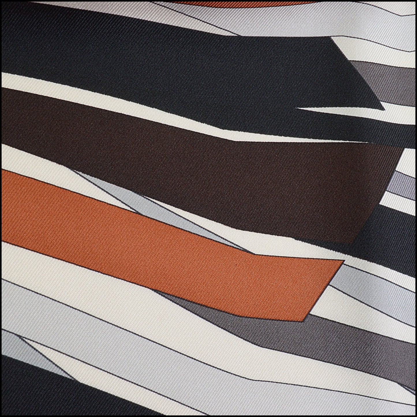 RDC14296 Authentic EMILIO PUCCI Multicolor Concentric lines Square Silk Scarf