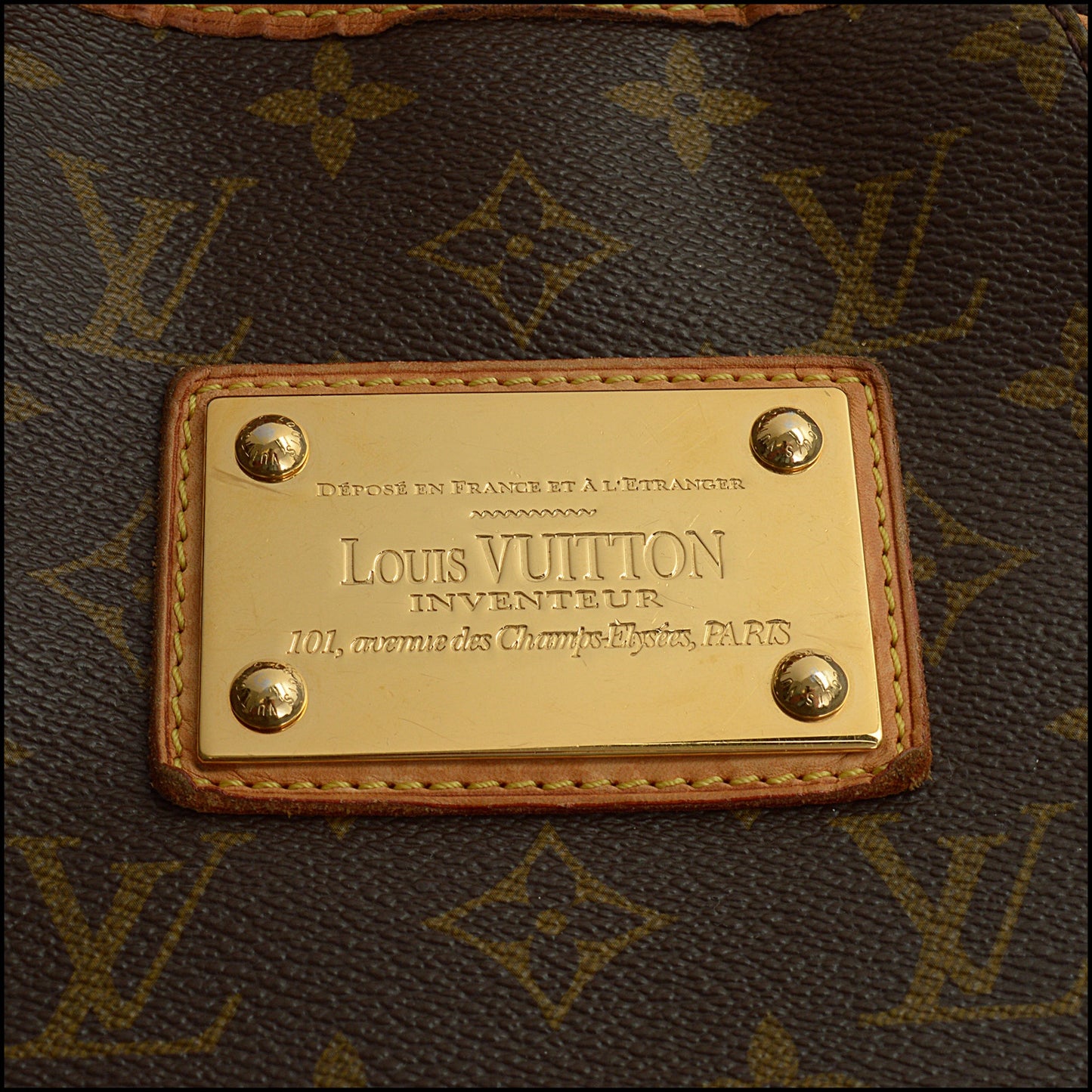 RDC14825 LOUIS VUITTON 2010 LV Monogram Canvas Galliera Bag