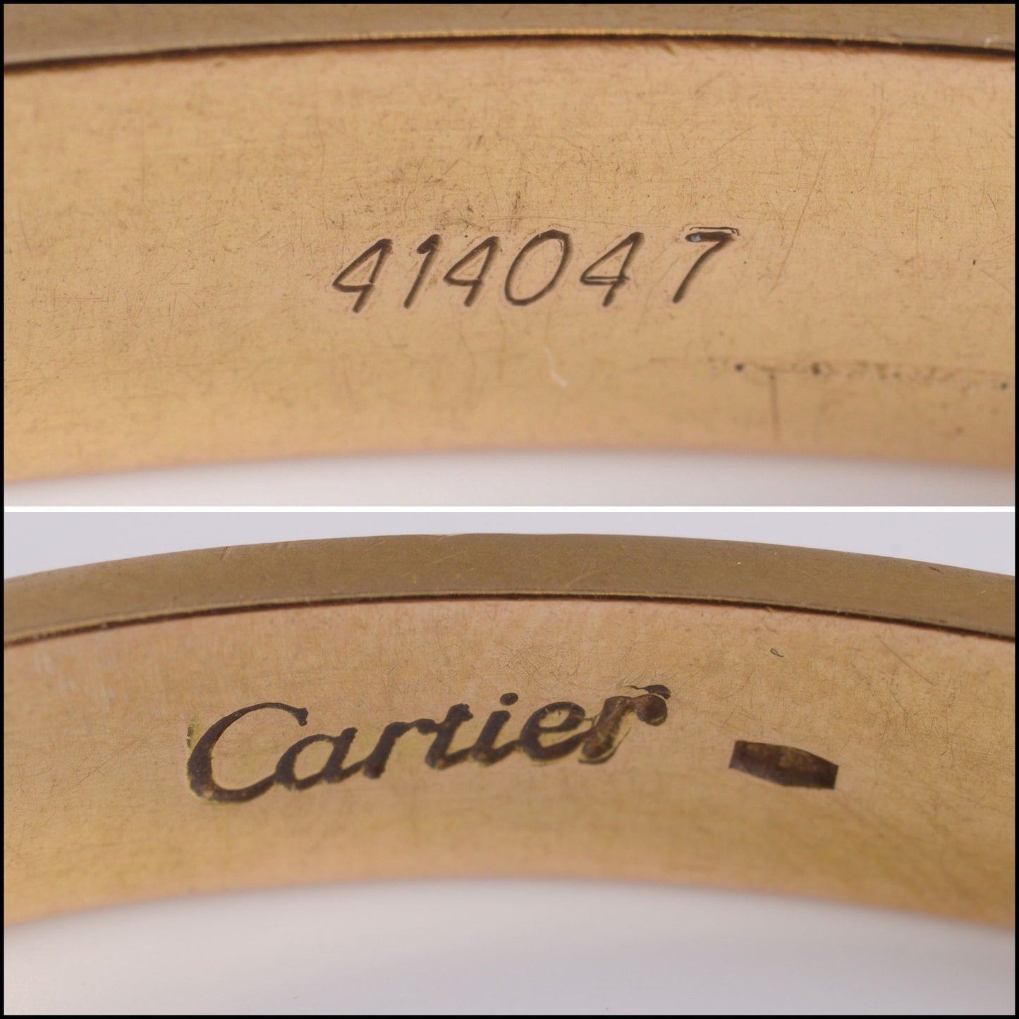 RDC14401 Authentic CARTIER Vintage 18K Yellow Gold Love Bracelet Classic Model size 19