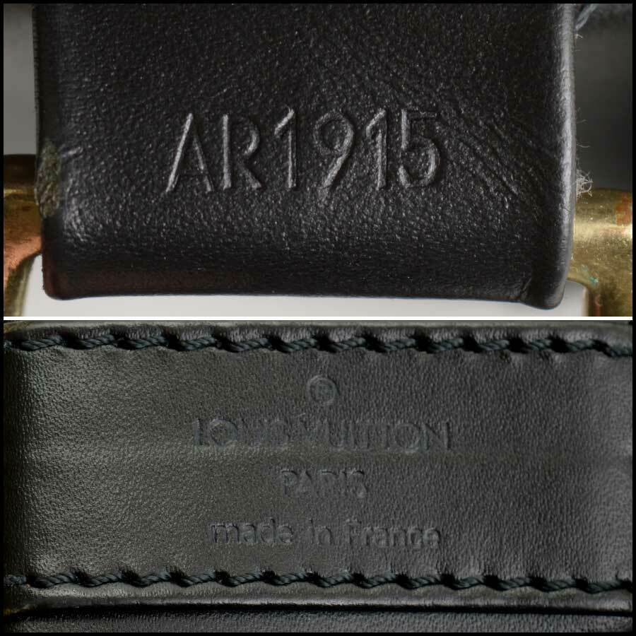 RDC11828 Authentic Vintage LOUIS VUITTON Black Epi Leather Randonnee Sling Bag
