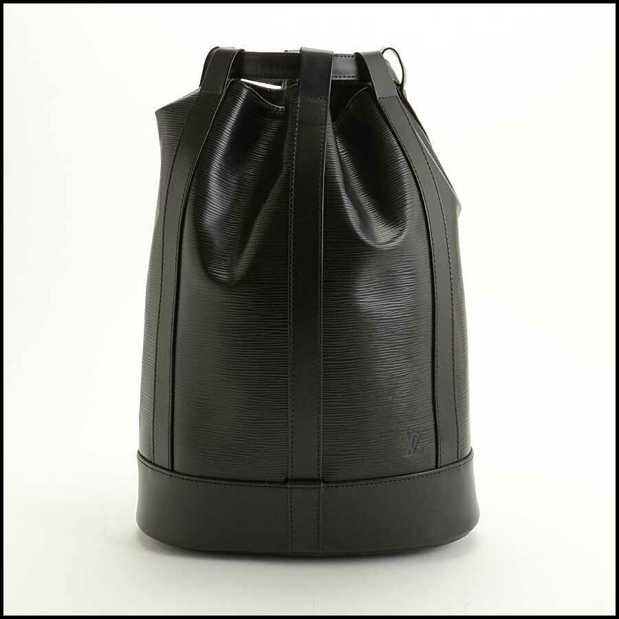 LOUIS VUITTON Authentic Epi Noe Black Leather Bucket Shoulder Bag Made in  USA