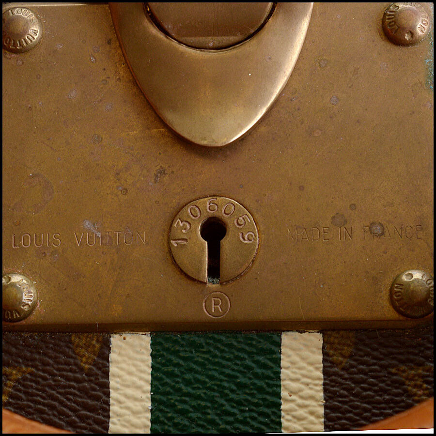 RDC13485 Authentic LOUIS VUITTON Vintage Monogram Bisten 65 Trunk Suitcase CAT