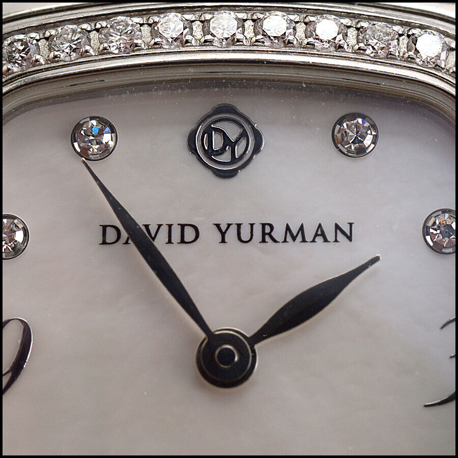RDC13378 Authentic DAVID YURMAN Mother of Pearl Diamond Bezel Cable Watch