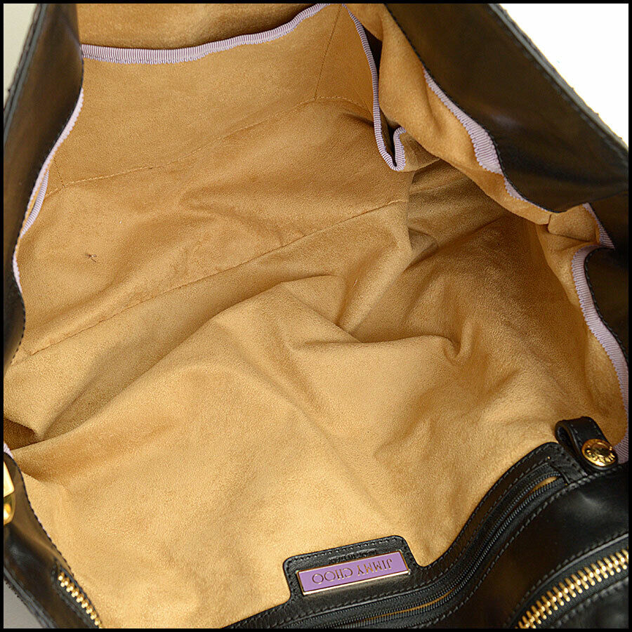 RDC12100 Authentic JIMMY CHOO Tricolor Python Ayse Large Hobo Bag