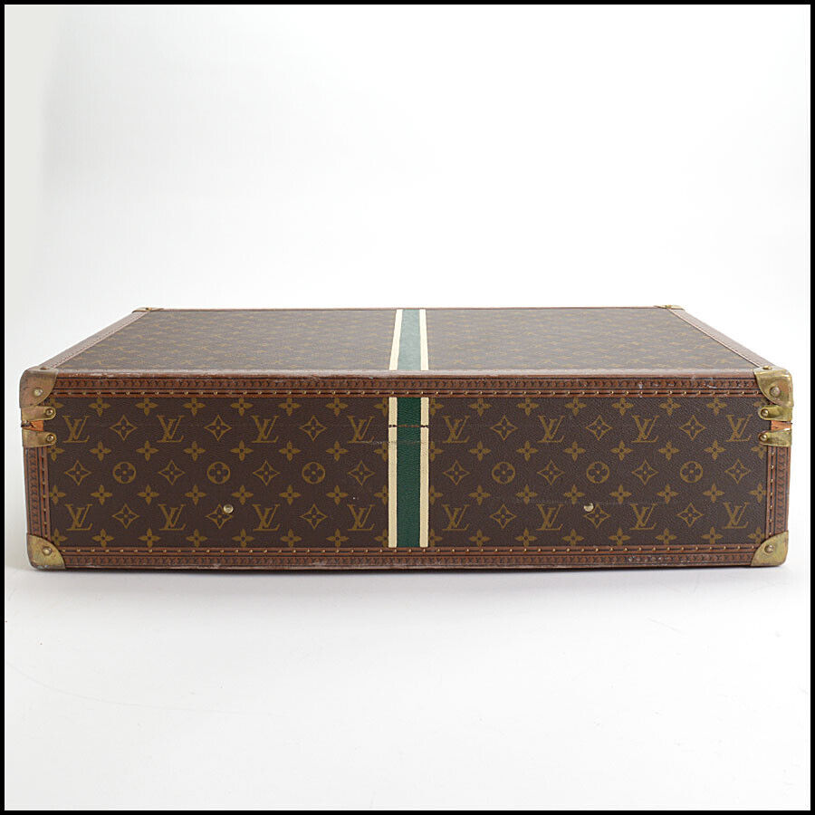 RDC13485 Authentic LOUIS VUITTON Vintage Monogram Bisten 65 Trunk Suitcase CAT