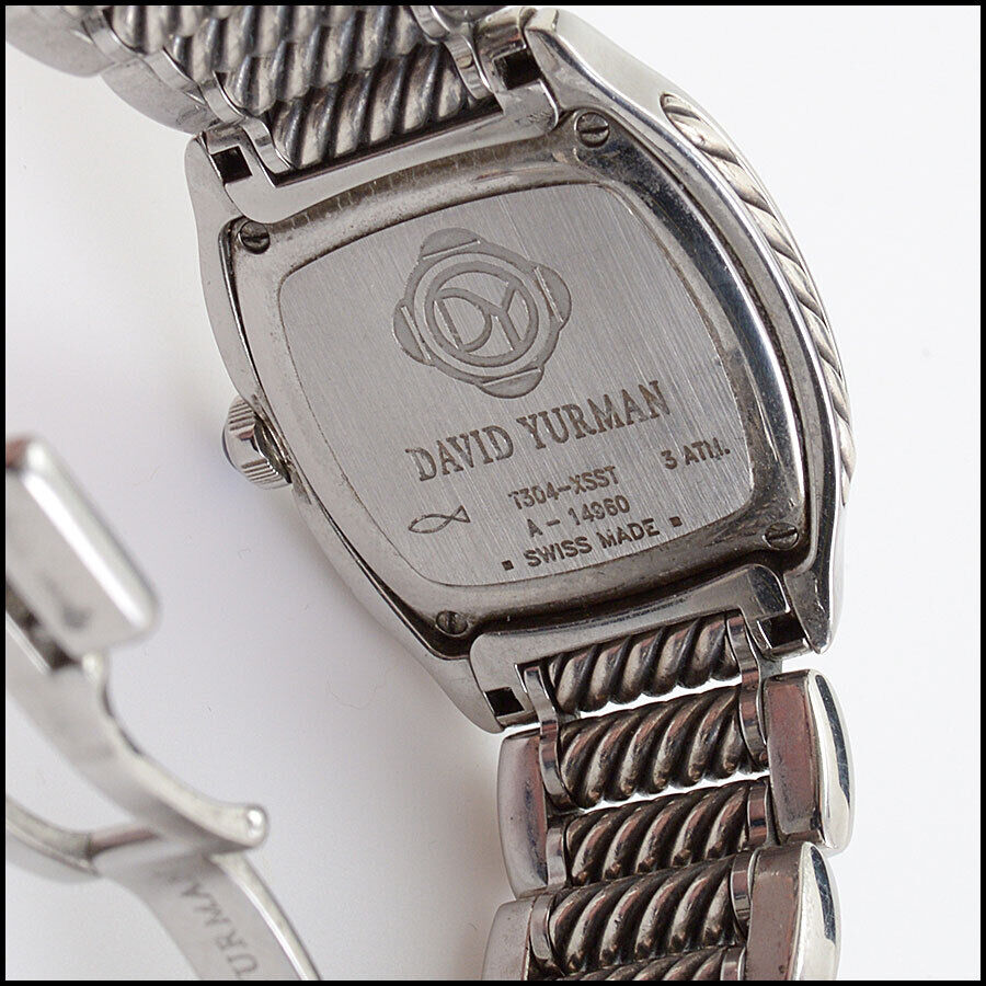 RDC13378 Authentic DAVID YURMAN Mother of Pearl Diamond Bezel Cable Watch