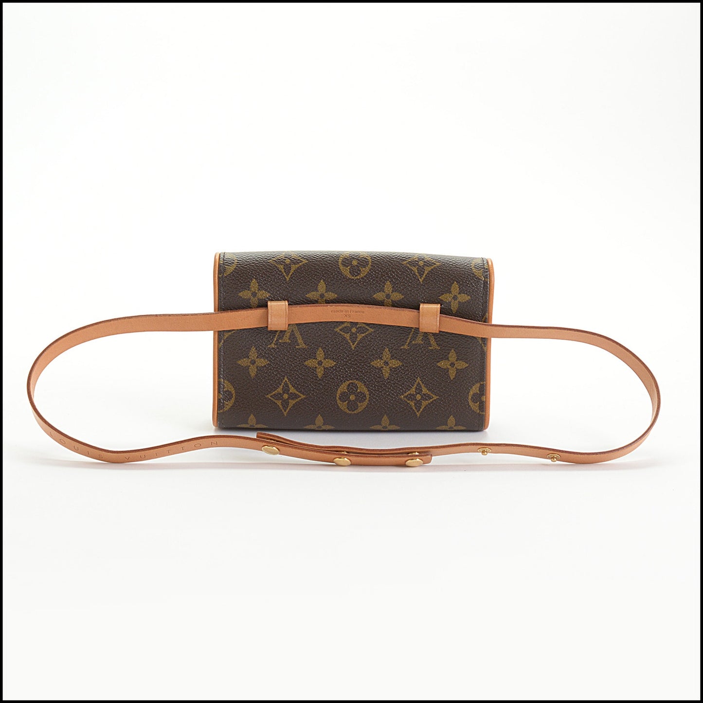 RDC14422 LOUIS VUITTON Vintage '03 LV Monogram Canvas Pochette Florentine Belt Bag Size XS