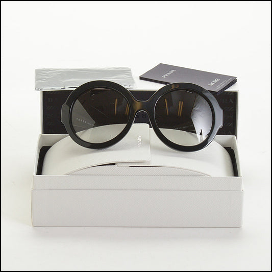 RDC14783 PRADA Black Round Sunglasses SPR06R