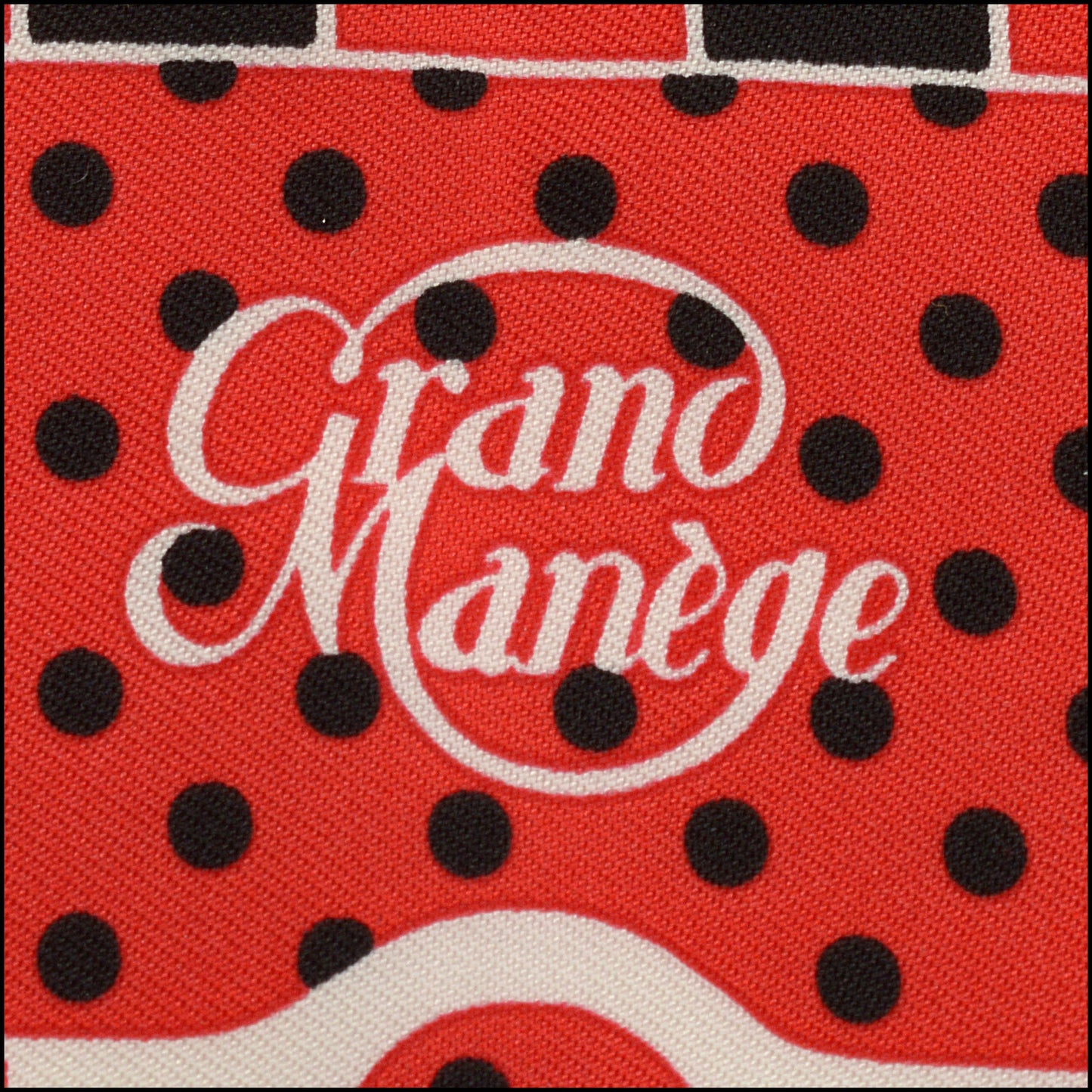 RDC15477 HERMES Red/Lilac "Grand Manege Bandana" 55 Silk Scarf