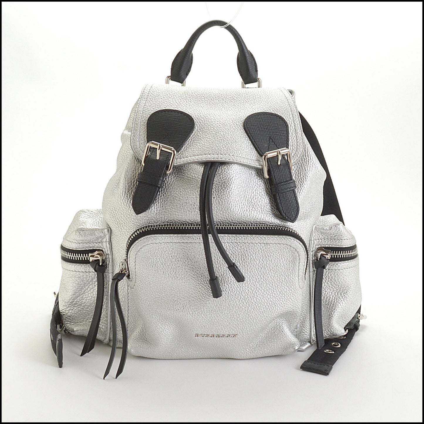 RDC14479 Burberry Silver Deerskin Rucksack Backpack