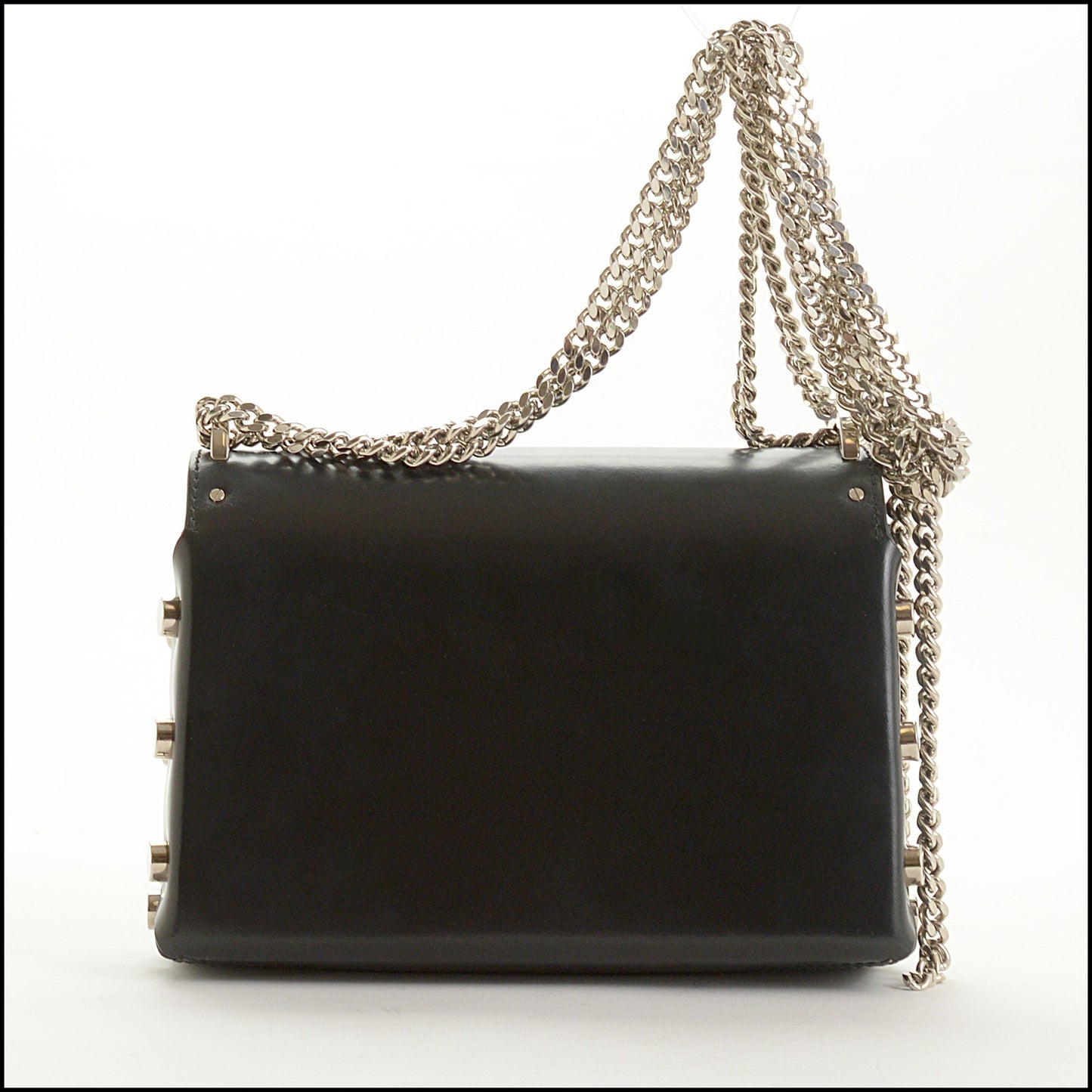 RDC15415 JIMMY CHOO Black Leather Lockett Bag