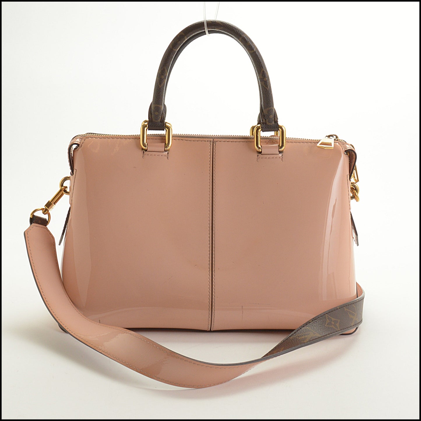 RDC15231 LOUIS VUITTON '17 Rose Ballerine Vernis Miroir Tote Bag