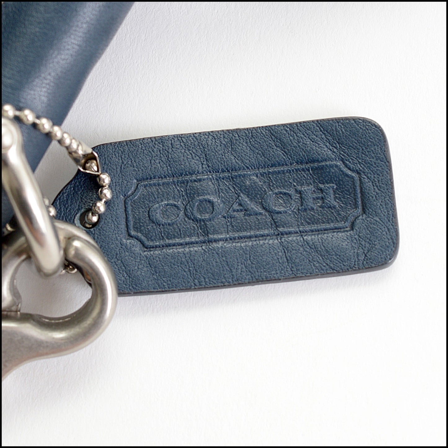RDC14487 Coach Navy Leather Willis Top Handle Bag