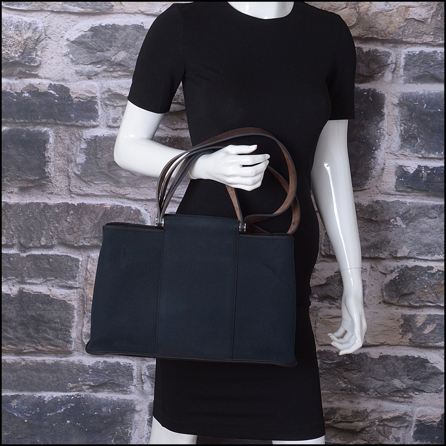 RDC14842 HERMES Canvas Kabag Elan Tote