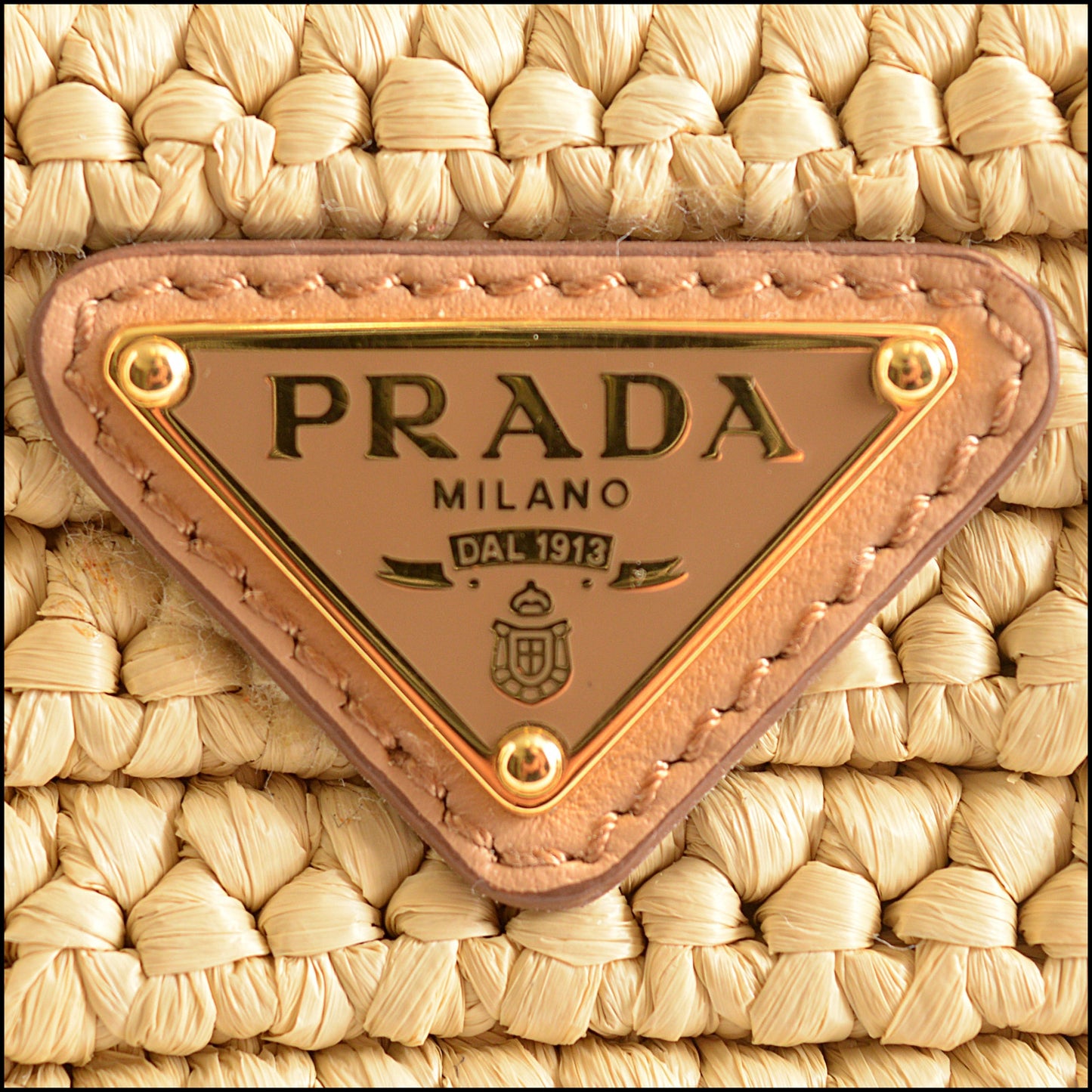 RDC15412 PRADA Raffia Re-Edition '05 Shoulder Bag