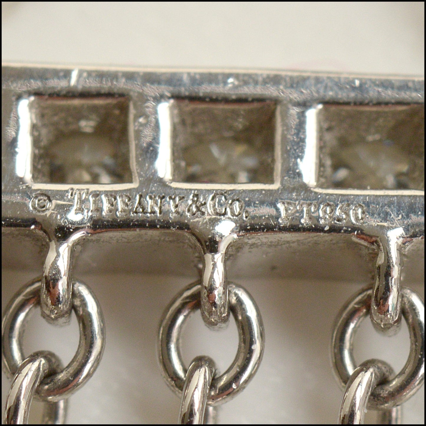 RDC15216 TIFFANY & CO. Platinum and Diamond Swing Chandelier Dop Earrings
