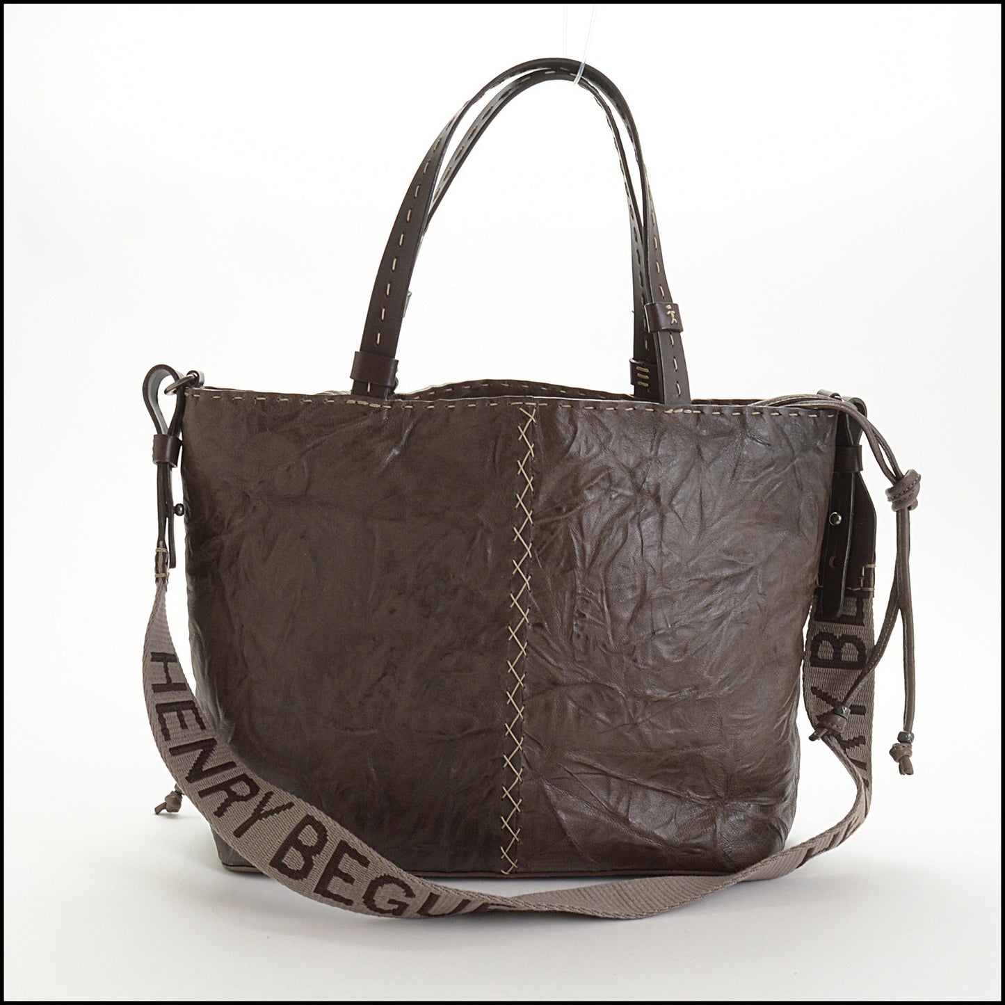 RDC14542 HENRY BEGUELIN Brown Leather Melodie Coulisse