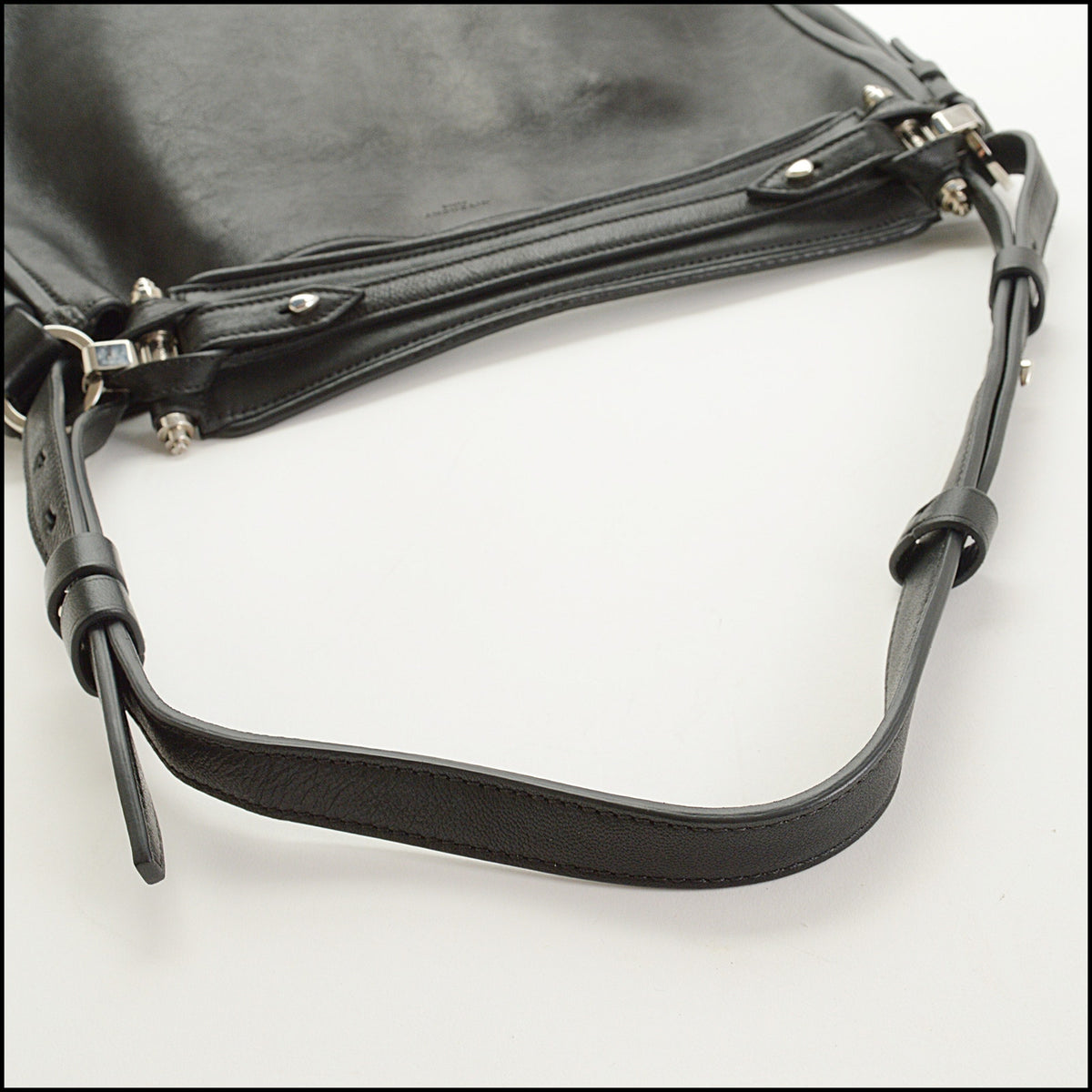 RDC15650 GIVENCHY Black Leather Obsedia Hobo Bag