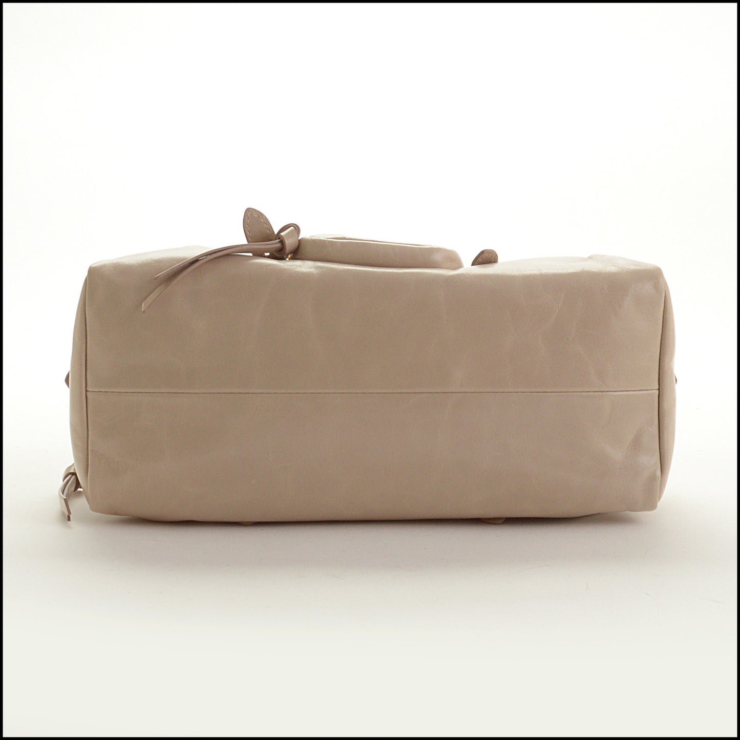 RDC15311 PRADA Cream Bauletto Dangle Medium Handbag