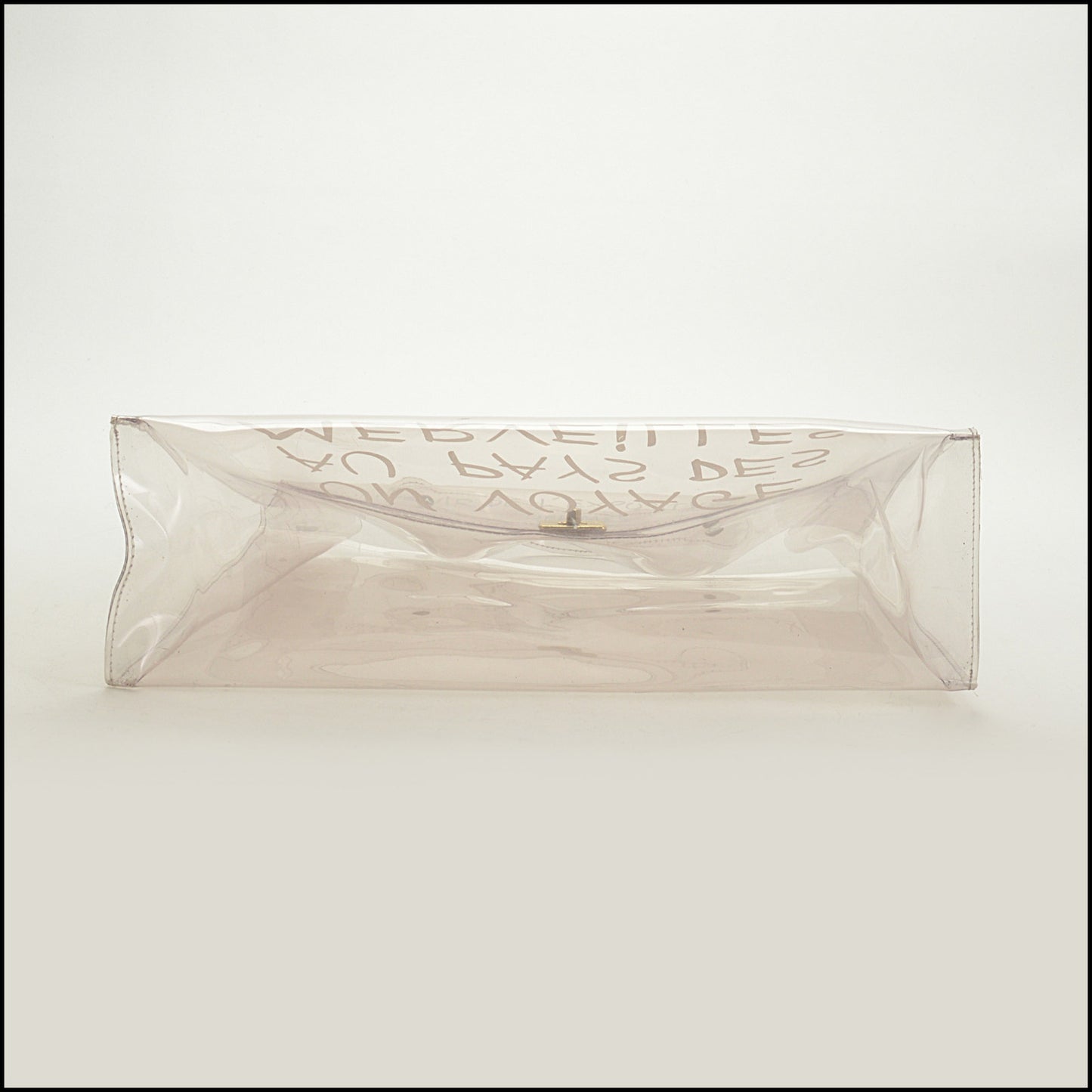 RDC15374 HERMES '97 Clear Vinyl "Souvenir de l'Exposition" Kelly Bag