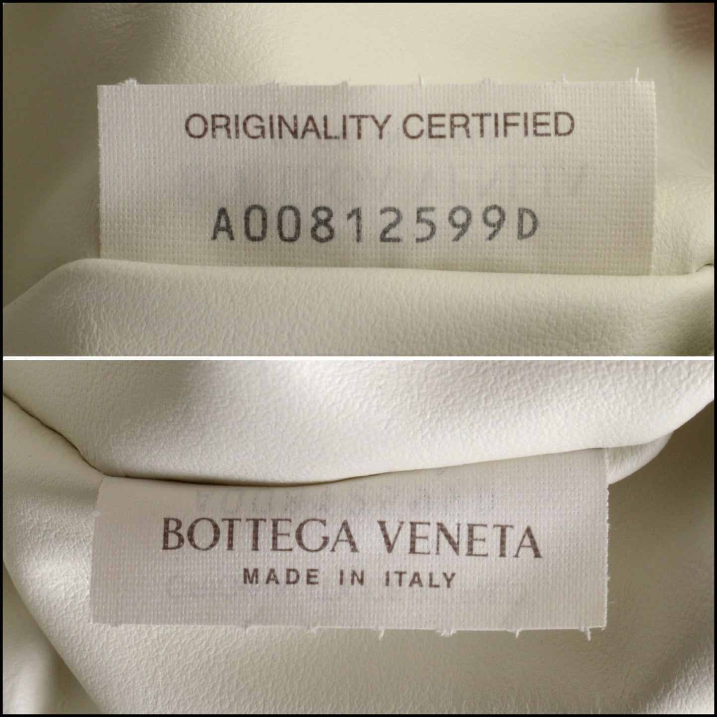 RDC14535 BOTTEGA VENETA White Intrecciato Calfskin Large Hop Bag